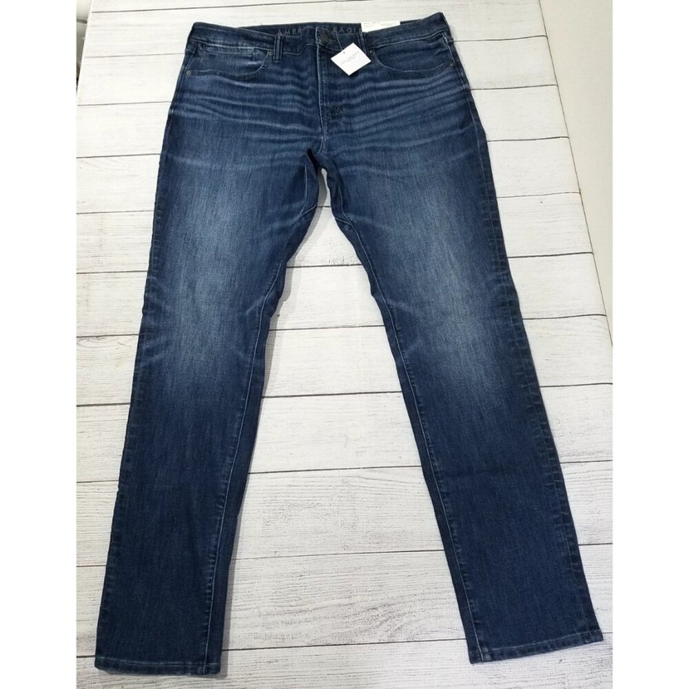 American Eagle 24/7 Airflex Athletic Skinny Jeans Mens Size 38x34